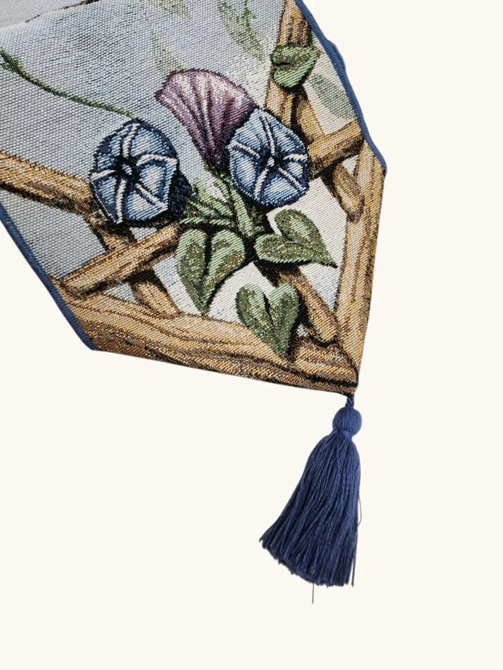 Spring Bird Nest Bell Pull • Tapestry Wall Hanging • 41.5